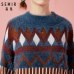 SEMIR Women Fair Isle Fluffy Jacquard-knit Sweater Pullover Sweater Ribbing at Crewneck Cuff and Hem in Cozy Style for Winter