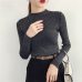 Shiny Lurex Autumn Winter Sweater Women Long Sleeve Pullover Women Basic Sweaters Turtleneck 2019 Korean Style Knit Tops Femme