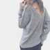 Simenual V neck women sweaters and pullovers knitted autumn winter clothing solid basic slim pullover female jumper sweater lady