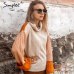 Simplee Patchwork turtleneck knitted sweaters female Casual long sleeve korean pullover jumper Women streetwear ladies sweater