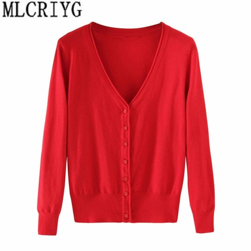 Spring Lady's Knitted Sweater Plus Size 5xl Cardigans for Women Long Sleeve Female Cardigan Short Sweaters sueter mujer YQ213