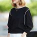 Spring Round neck Striped Knit Sweater Fashion and elegant White Sweater 2019 Brand Design black Spring Knitting Sweater woman