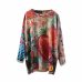 Summer Autumn Sweater Women Retro Loose Pullovers Knitting Tops O-Neck Print Pattern Blended Ladies Streetwear Casual Sweater