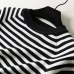 Summer Short Sleeve Striped Pullover Women Sweater Knitted 2019 Sweaters O-Neck Tops Korean Pull Femme Jumper Female White Black