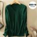 Sweater V-Neck Women Fashion Autumn Cashmere Wool Knit Sweater V-Neck Solid Slim Sexy Pullovers Coat Female Blouse Knit Sweater