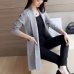 TIGENA Long Cardigan Female 2019 Autumn Winter Women Long Sleeve Cardigan Sweater Knitted Cardigans For Women Jacket Tops