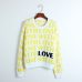 Thick Women Sweater Love Letters Pattern Jacquard Sweater Women Knitted Pullovers Long Sleeve Winter Cool Runway Sweaters Tops