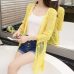 Thin knit cardigan sweater female 2017 new spring jacket in the long section of a hollow loose shawl in summer