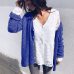 Trendy Women clothes solid Button -neck Knitted Sweater long sleeve casual cotton Knitwear Cardigan Tops one pieces