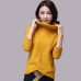 Turtleneck Sweater Female 2018 Autumn Winter Knitt Pullover Loose Long Sleeve Comfortable Soft Bottoming Shirt Female Sweater 47