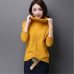 Turtleneck Sweater Female 2018 Autumn Winter Knitt Pullover Loose Long Sleeve Comfortable Soft Bottoming Shirt Female Sweater 47