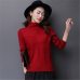 Turtleneck Sweater Female 2018 Autumn Winter Knitt Pullover Loose Long Sleeve Comfortable Soft Bottoming Shirt Female Sweater 47