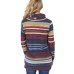 Turtleneck Sweater Women Autumn Winter Long Sleeve Leisure Sweater 2019 Striped Casual Pullover Lace Up Knitted Sweater Tunic