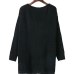 UVKKC Sexy Off Shoulder Split knitted Sweater Women Brand Black pullovers knitwear Autumn winter 2019 white Jumper Pull femme