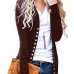 VITIANA Women Sweater Cardigan Ladies 2018 Autumn Long Sleeve Black Elegant Sueter Mujer Open Stitch Slim Outwear Knit Coat