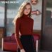 Vero Moda  Fall 100% Wool Slim Fit Minimalist Knitted Base turtleneck Knitted Sweater women | 318324522