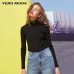 Vero Moda  Fall 100% Wool Slim Fit Minimalist Knitted Base turtleneck Knitted Sweater women | 318324522