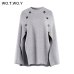 WOTWOY 2018 Knitted Cloak Sweater Women Casual Loose Shawl Autumn Winter Streetwear Poncho Women Sweater And Pullovers Plus Size