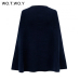 WOTWOY 2018 Knitted Cloak Sweater Women Casual Loose Shawl Autumn Winter Streetwear Poncho Women Sweater And Pullovers Plus Size