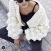 Warm Knit Sweater Cardigan Women Long Sleeve Cashmere Knitted Sweater Women Winter 2019 Red Tops jumpers Ladies Cardigans