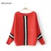 Weinsky Casual Style Women Knitted Sweater And Pullovers Full Sleeve Ladies Fashion Sweaters Female Winter And Autumn