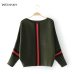 Weinsky Casual Style Women Knitted Sweater And Pullovers Full Sleeve Ladies Fashion Sweaters Female Winter And Autumn