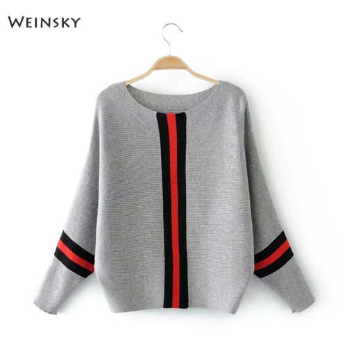 Weinsky Casual Style Women Knitted Sweater And Pullovers Full Sleeve Ladies Fashion Sweaters Female Winter And Autumn