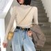 Winter Knitting Sweater Pullovers Women Long Sleeve Tops Turtleneck Knitted Sweater Chic Woman Clothes Female Casual Streetwear