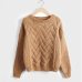 Winter O-neck Women's Sweater Jersey Woman Mohair Knitted Twisted Thick Warm Lady's Pullover 2019 College Jumper Women Pink Gray