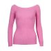 Wixra Warm and Charm Off Shoulder Knitted Sweater Women Autumn Elegant Jumper Pull Femel Winter High Stretch Knitwear Top