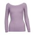 Wixra Warm and Charm Off Shoulder Knitted Sweater Women Autumn Elegant Jumper Pull Femel Winter High Stretch Knitwear Top