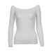 Wixra Warm and Charm Off Shoulder Knitted Sweater Women Autumn Elegant Jumper Pull Femel Winter High Stretch Knitwear Top