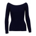 Wixra Warm and Charm Off Shoulder Knitted Sweater Women Autumn Elegant Jumper Pull Femel Winter High Stretch Knitwear Top