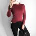 Wixra Women Winter Spring All base Match O-Neck Sweater Basic For Daily Pullovers Pure Color Womens Clothing