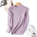 Wixra Women Winter Spring All base Match O-Neck Sweater Basic For Daily Pullovers Pure Color Womens Clothing