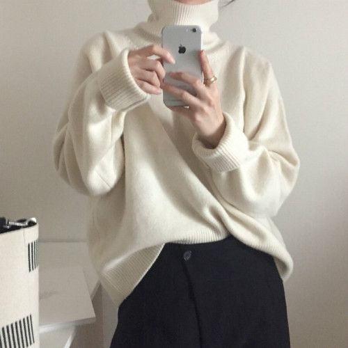 Women Autumn Winter Turtleneck Sweater Jumper Knitted Pullover Tops Elegant Plus Size Pull Femme jesery sueter feminino