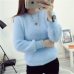 Women Candy Colors Sweaters Fashion Autumn Winter Warm Mohair O-Neck Pullover Long Sleeve Casual Sweater Knitted Tops NS8924