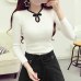 Women Elegant Cheongsam Turtleneck Sweater Women Vintage Long Sleeve Sweater Pullover Autumn New Fashion Knitted Sweater Tops