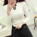 Women Elegant Cheongsam Turtleneck Sweater Women Vintage Long Sleeve Sweater Pullover Autumn New Fashion Knitted Sweater Tops