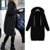 Women Jacket Long Coat Autumn 2019 Casual Plus Size Winter Hooded Jacket Female Sweater Ladies Cardigan chaqueta mujer 4XL 5XL