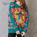 Women New vintage warm sweaters UFO Clouds Jacquard pullovers winter autumn knitted retro loose tops blusas C-012