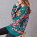 Women New vintage warm sweaters UFO Clouds Jacquard pullovers winter autumn knitted retro loose tops blusas C-012