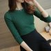 Women Sweater High Elastic Solid Turtleneck 2019 Fall Winter Fashion Sweater Women Slim Sexy Hight Bottoming Knitted Pullovers