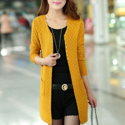 Women Sweater Long Cardigan Fashion Summer Style Long Sleeve Thin Knitted Cardigan female Sweaters Free Shipping