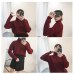 Women Sweater & Pullover 2018 Autumn Women Solid Color Turtleneck Loose Thicken Retro Sweater Female Knitted Jumper And Pullover