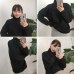 Women Sweater & Pullover 2018 Autumn Women Solid Color Turtleneck Loose Thicken Retro Sweater Female Knitted Jumper And Pullover