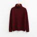 Women Sweater & Pullover 2018 Autumn Women Solid Color Turtleneck Loose Thicken Retro Sweater Female Knitted Jumper And Pullover