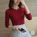 Women Sweater Pullover 2019 New Autumn Winter Green Red Black Gray Tops Women Knitted Pullovers Long Sleeve Shirt Female Brand