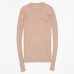 Women Sweater Pullover Basic Rib Knitted Cotton Tops Solid Crew Neck Essential Jumper Long Sleeve Sweaters With Thumb Hole