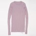 Women Sweater Pullover Basic Rib Knitted Cotton Tops Solid Crew Neck Essential Jumper Long Sleeve Sweaters With Thumb Hole